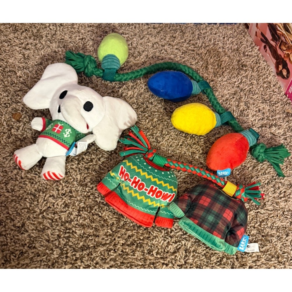 Bark-Christmas Themed Plush Toys (3)